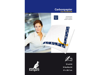 Papier carbone Kangaro écriture bleue