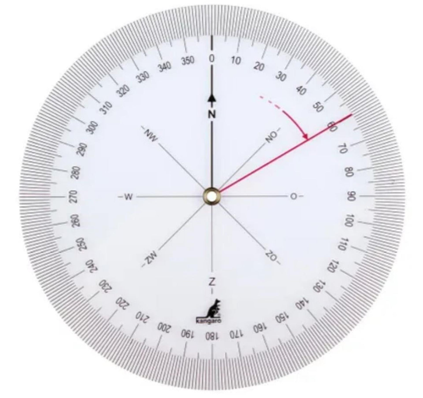 Compteur d'angle de cap Quantore kangourou transparent