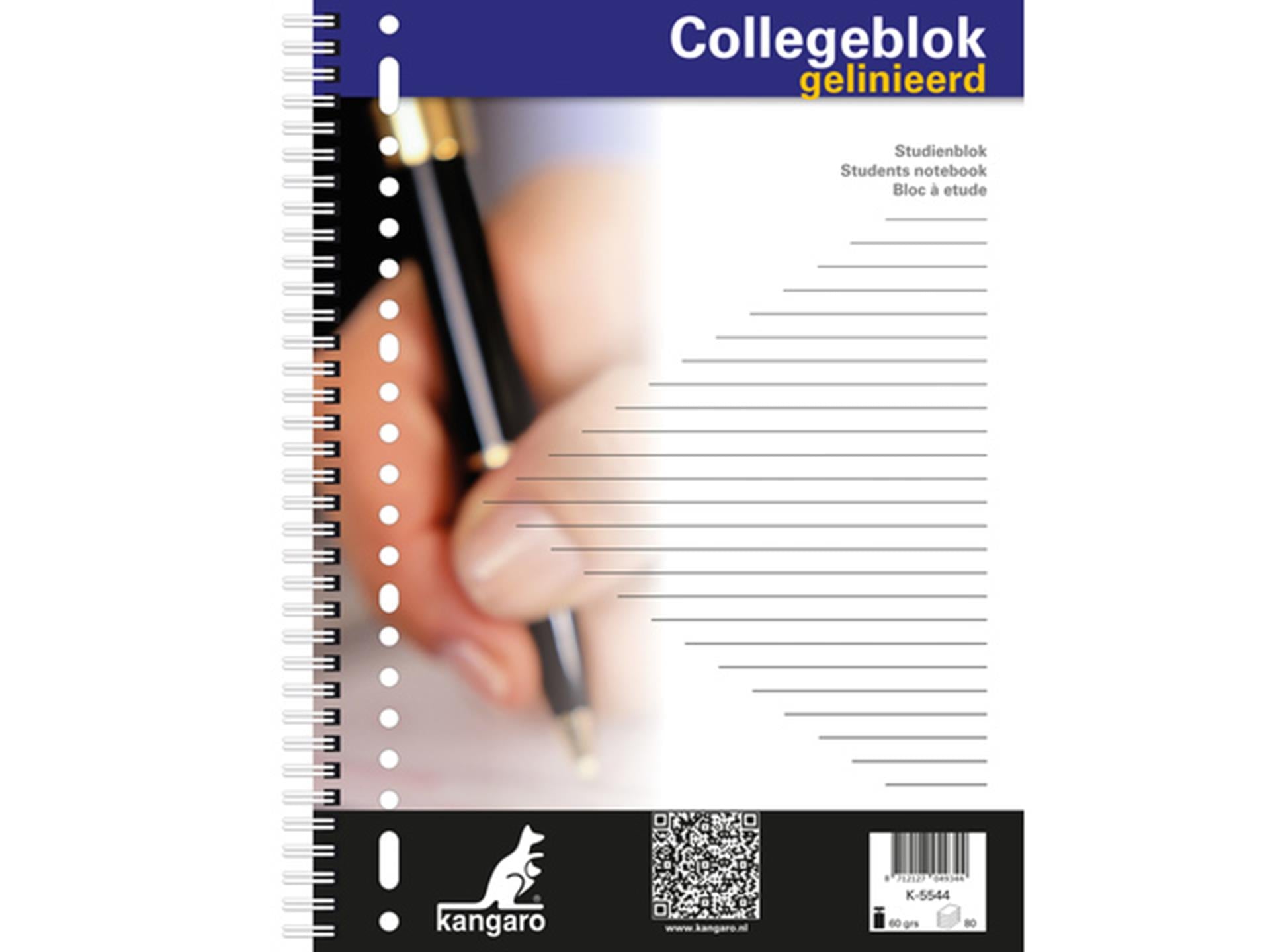 Bloc de conférence Kangaro a4 ligne 23r 80 feuilles 5 pièces