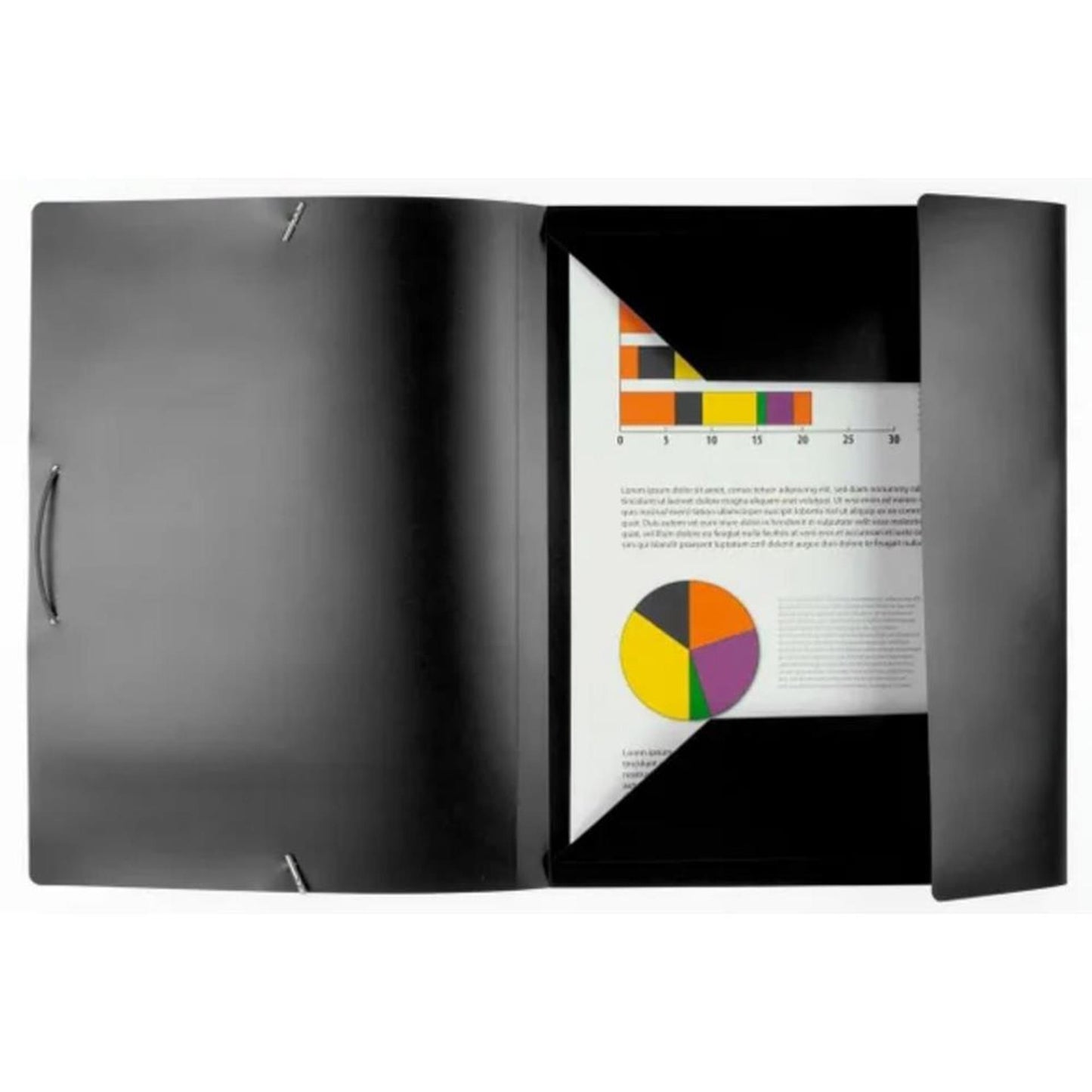 Kangaro elasto dossier a4 plastique noir