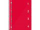 Bloc-notes Kangaro 4 en 1 A4, ligné rouge
