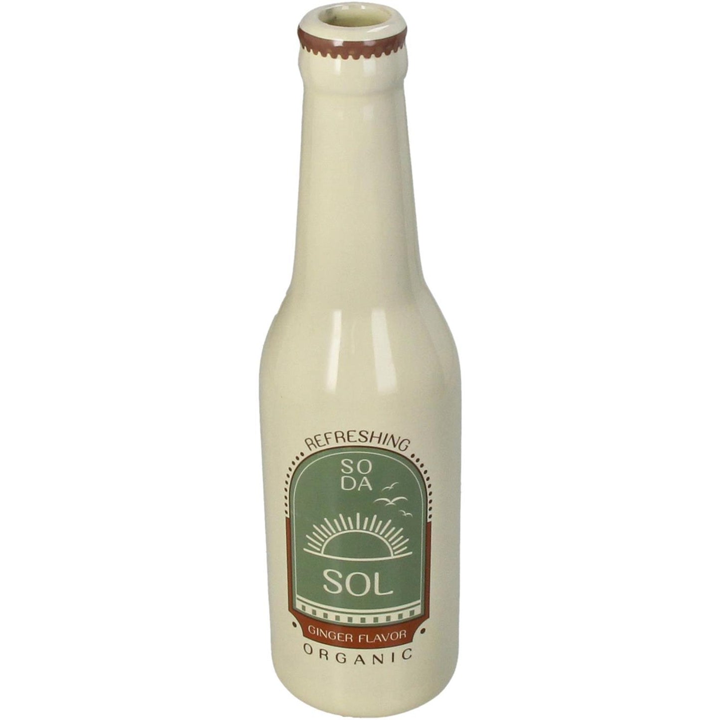 Vase Kersten bouteille de soda sol faïence h24cm