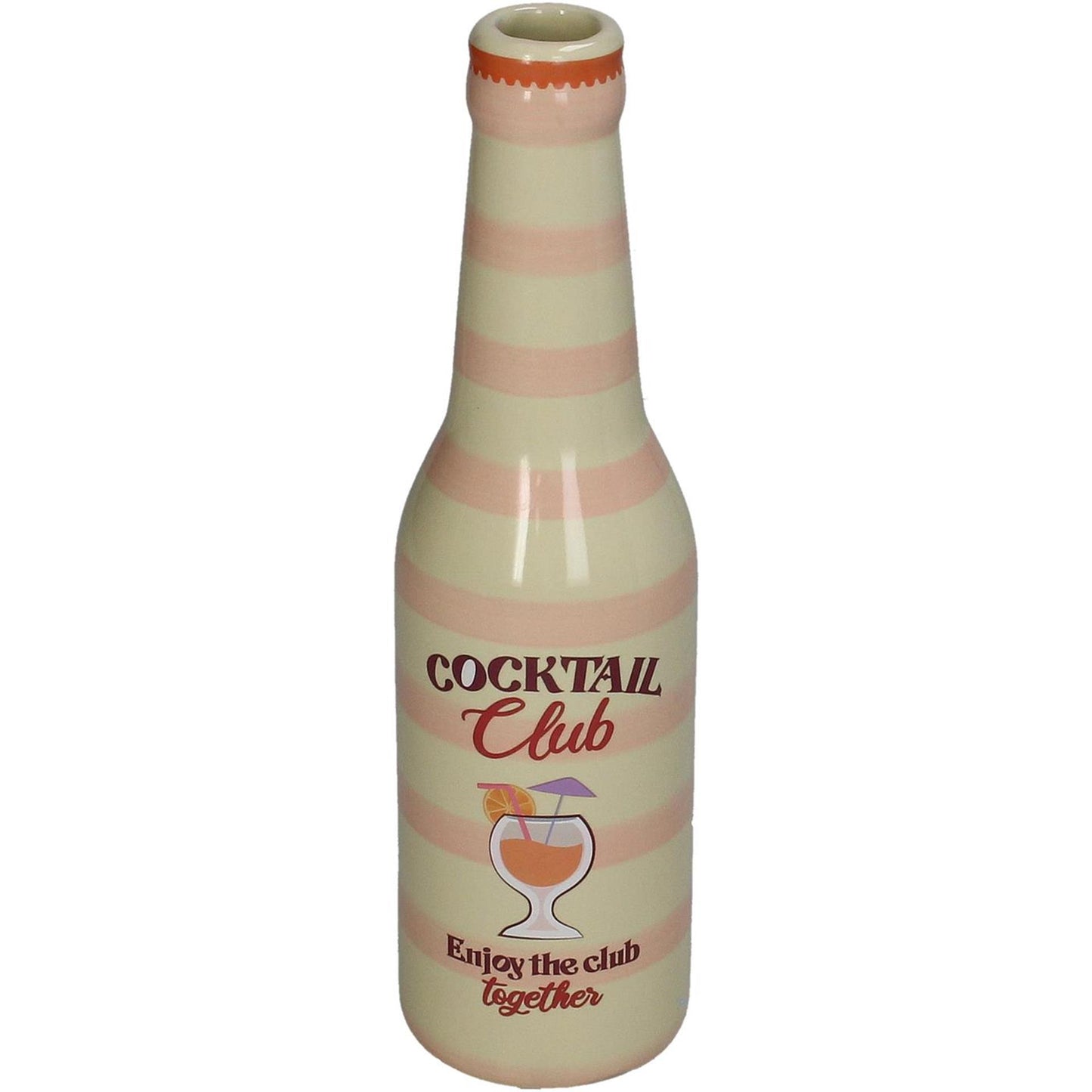 Vase Kersten bouteille cocktail faïence h24cm