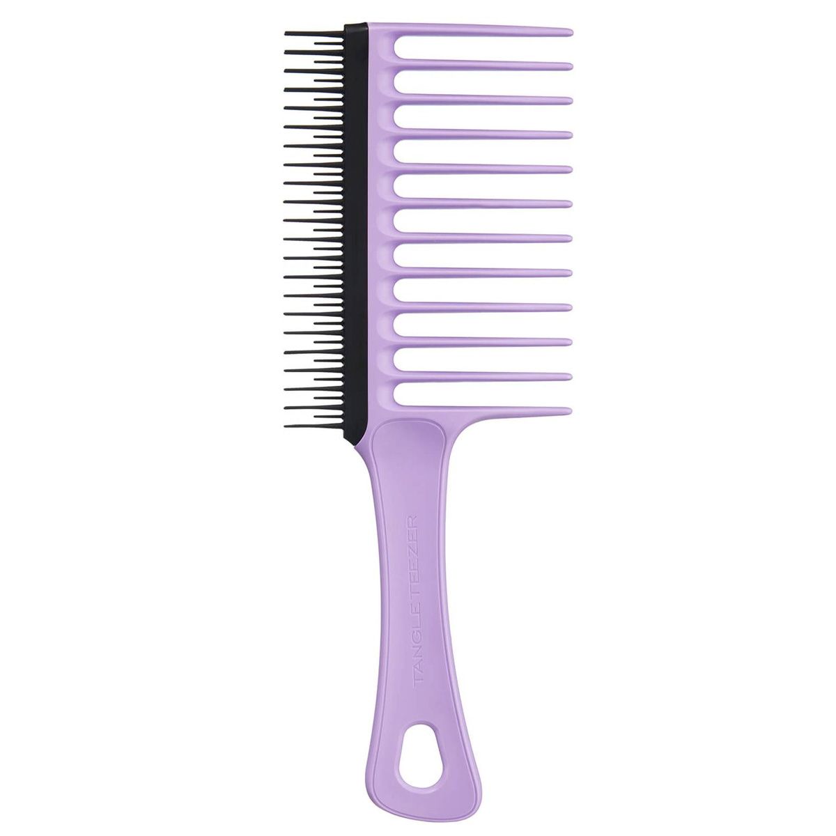 Enchevêtrement Tangle Tangle Tangle Toeur Wide dent peigne pour les cheveux bouclés lilas