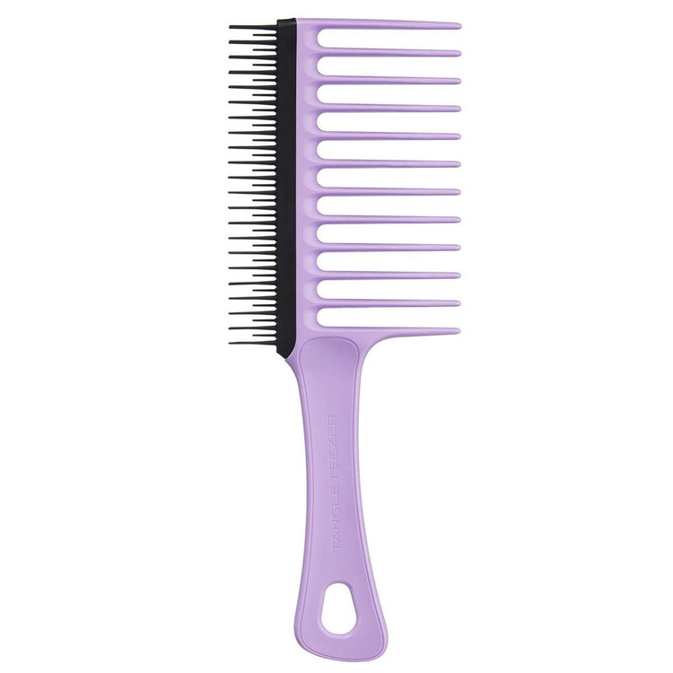 Enchevêtrement Tangle Tangle Tangle Toeur Wide dent peigne pour les cheveux bouclés lilas