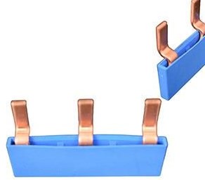 Kamrail 1 phase 2pol. 17,8 mm courbé bleu - 4000100