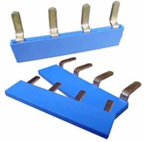 Kamrail 1 phase 3pol. 17,8 mm courbé bleu - 4000110