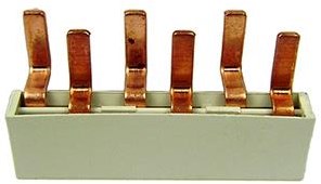 Kamrail 2 phases 10pol. 2x17,8mm 8x9mm courbé blanc - 4000320