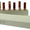 Kamrail 2 phases 10pol. 2x17,8mm 8x9mm courbé blanc - 4000320