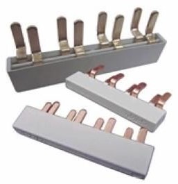 Kamrail 2 phases 6pol. 2x17,8mm 4x9mm courbé blanc - 4000310