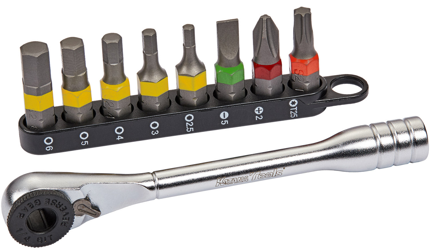Katana mini cliquet incl. jeu d'embouts 9 pièces