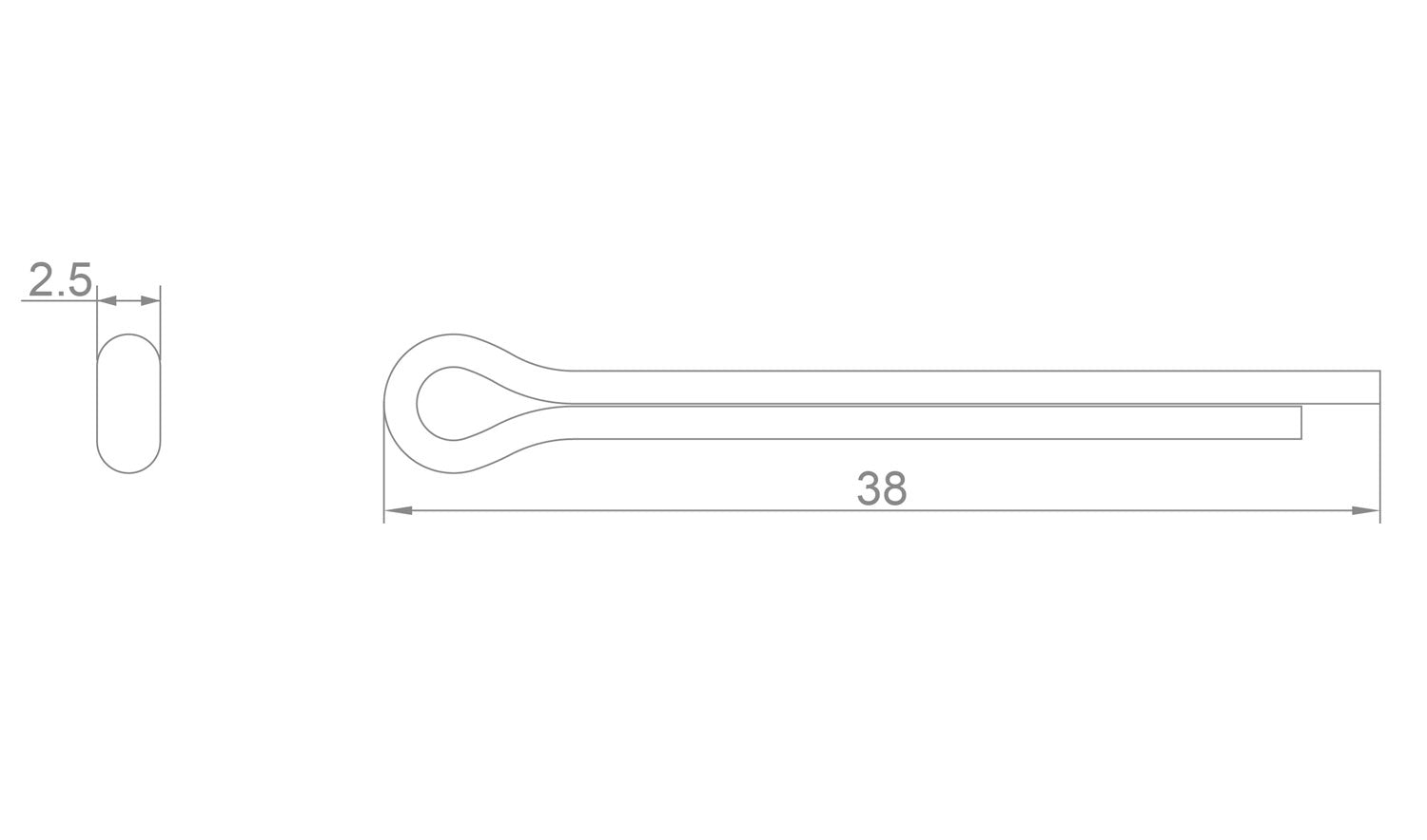 Goupilles fendues Katana pour plaquettes de disque shimano sram avid (2 pièces)