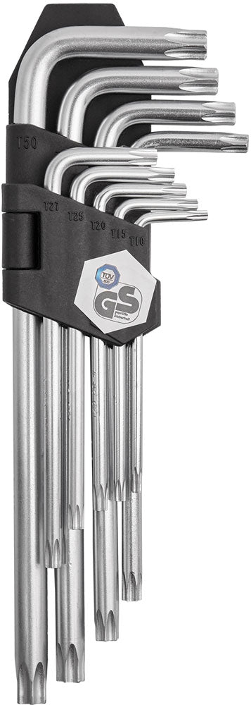 Jeu de clés angulaires Torx Katana avec alésage T10 - T50