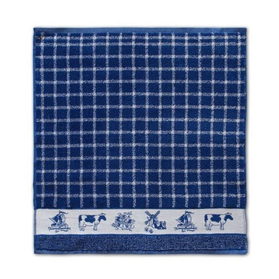 DDDDDD Cuisine Tissu néerlandais 50 x 55 bleu