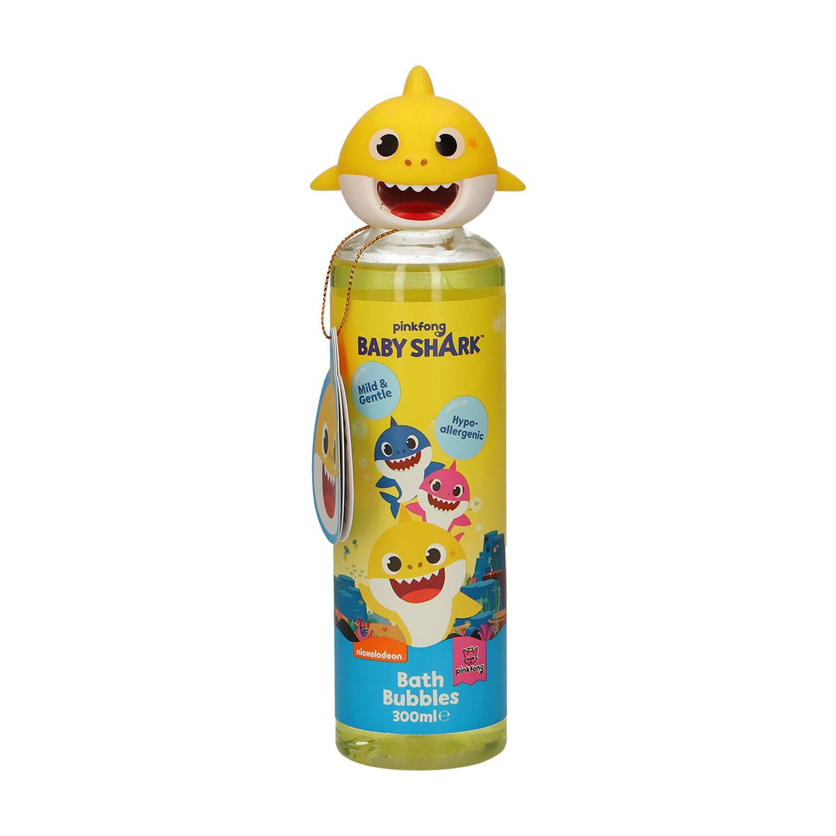 Béblau de bain bébé Shark Bubbles jaune 300 ml