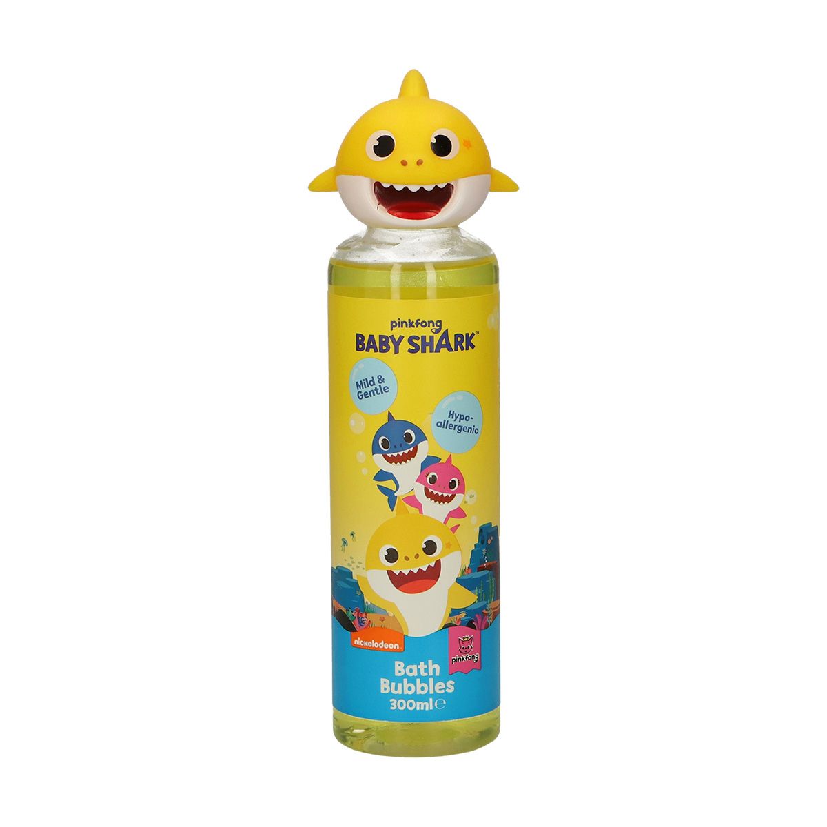 Béblau de bain bébé Shark Bubbles jaune 300 ml
