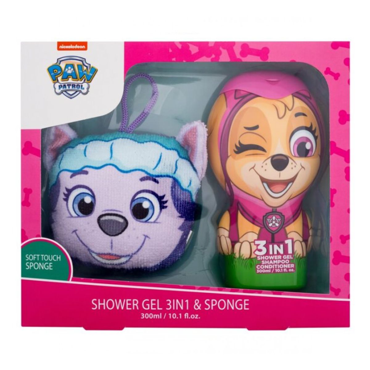Ensemble cadeau PAW PATROL SKYE DESCEL + SPONGE