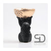 Statue décoration inspiration saison écureuil avec boîte 14x22,5cm noir