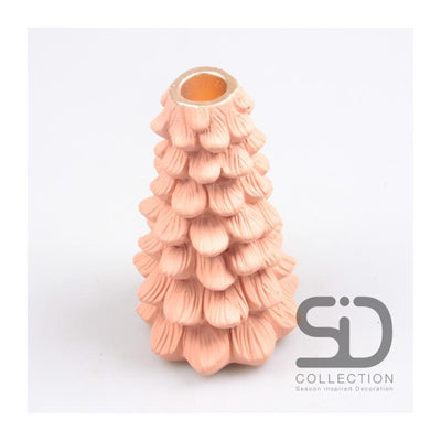 Chandelier de décoration inspiré des saisons Sapin de Noël 11x11x19 beige rouge