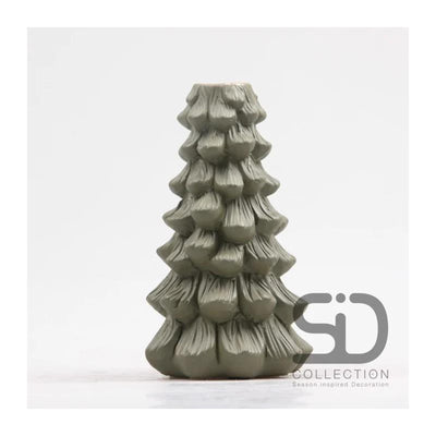 Chandelier de décoration inspiré des saisons Sapin de Noël 11x11x19 vert olive