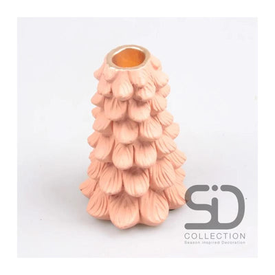 Chandelier décoration inspiration saison sapin de Noël 10x10x15 beige rouge