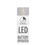 Cône LED blanc 40 LED 78cm - afbeelding 2
