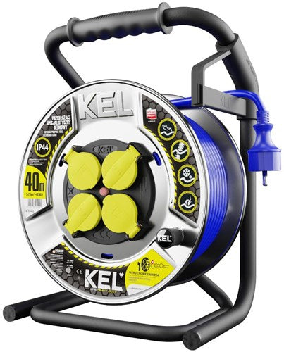 Kel enrouleur de câble prof h07bq-f 3x2,5qmm 40m bleu - 1167340