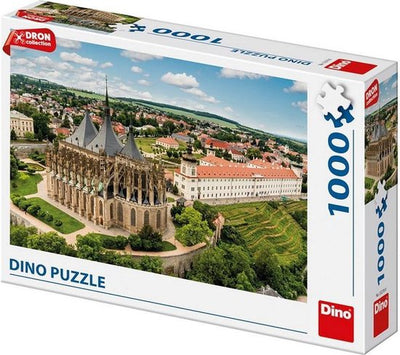 Dinotoys Dino Puzzle - Sint Barbarakerk en République tchèque - 1000 pièces