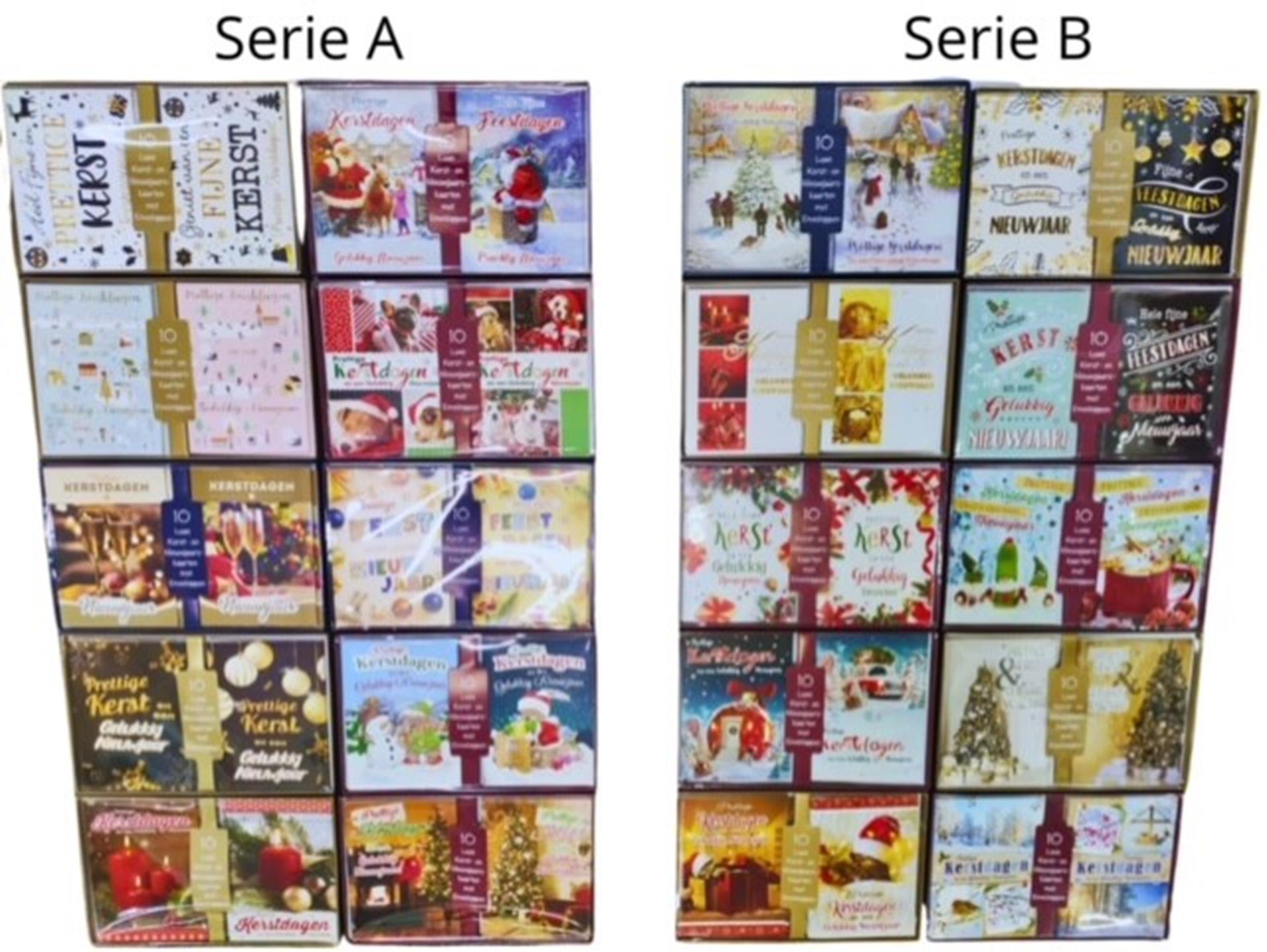 Cartes de Noël 10 en show box + enveloppe ABC