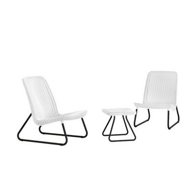 Ensemble de salon Keter rio blanc