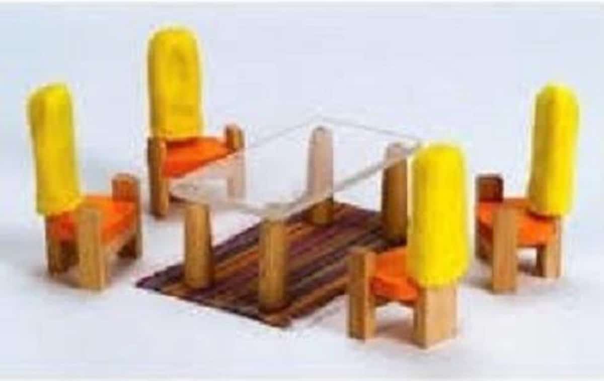 Wanju Dollhouse Furniture Dining Room