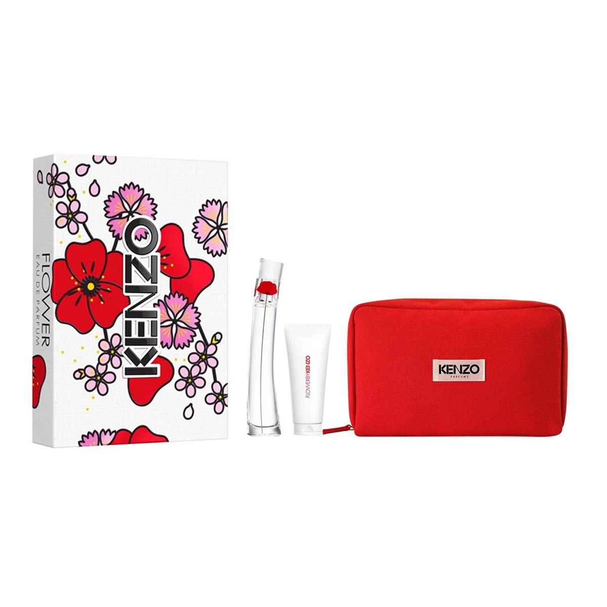 Kenzo fleur coffret cadeau dames edp 50ml nettoyant pour le corps 75ml
