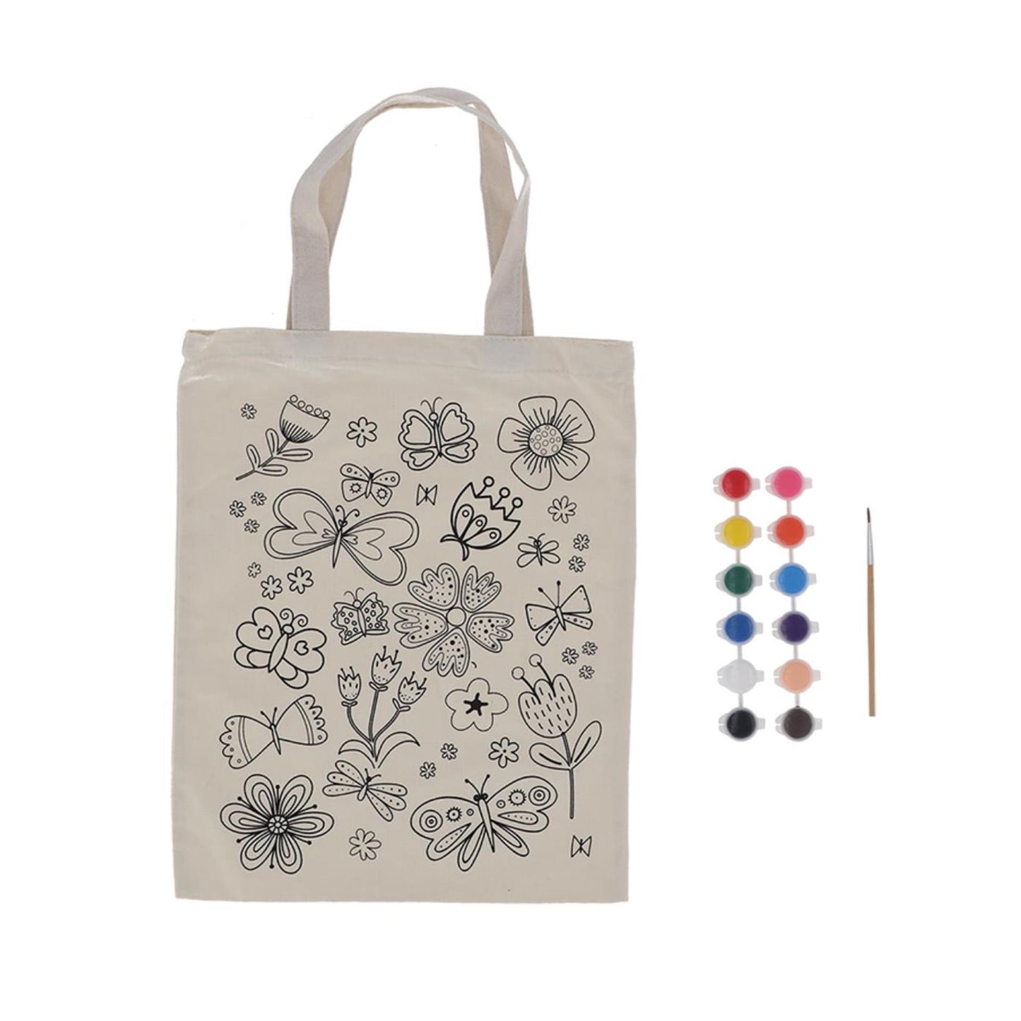 Esschert sac à colorier design papillons
