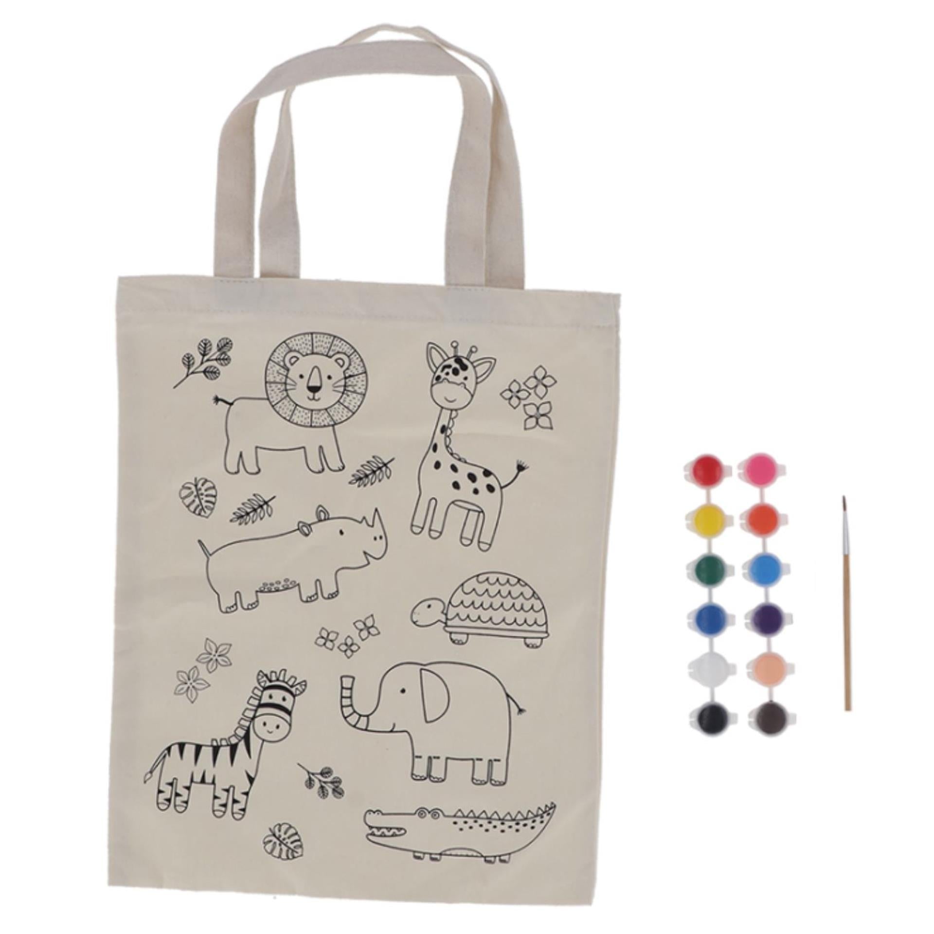 Esschert sac à colorier design jungle