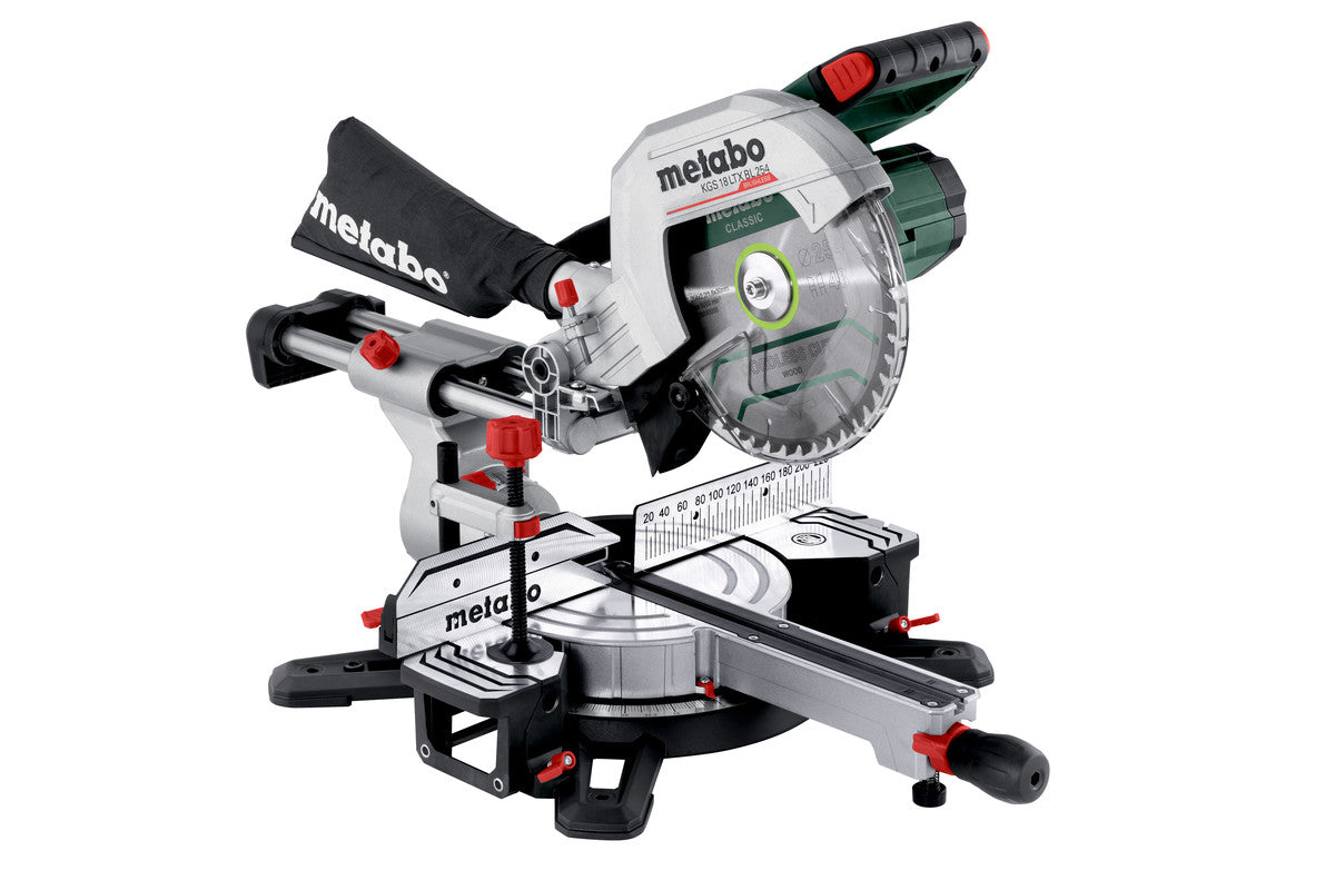 Metabo kgs 18 ltx bl 254 | scie à tronçonner à batterie | 254 mm | 18v | corps | sans chargeurs de batteries
