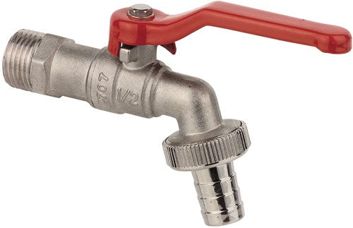 Robinet à bille Kirchhoff en laiton nickelé, buse 1 2 et x 3 4 et x 1 2 - 986188055