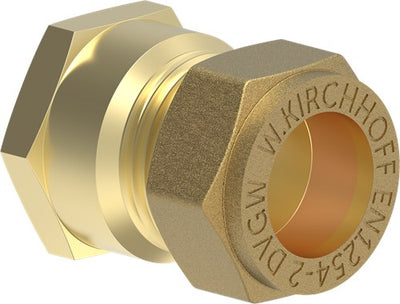 Pièce de transition Kirchhoff en laiton, vierge, 18 mm x 1 2 it, raccord à serrage pour tuyau en cuivre - 989456317