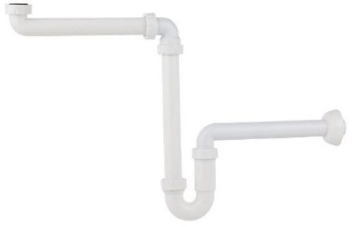 Siphon peu encombrant en polypropylène Kirchhoff pour lavabo, 1 1 4 x 32 mm - 98833518