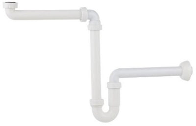 Siphon peu encombrant en polypropylène Kirchhoff pour lavabo, 1 1 4 x 32 mm - 98833518