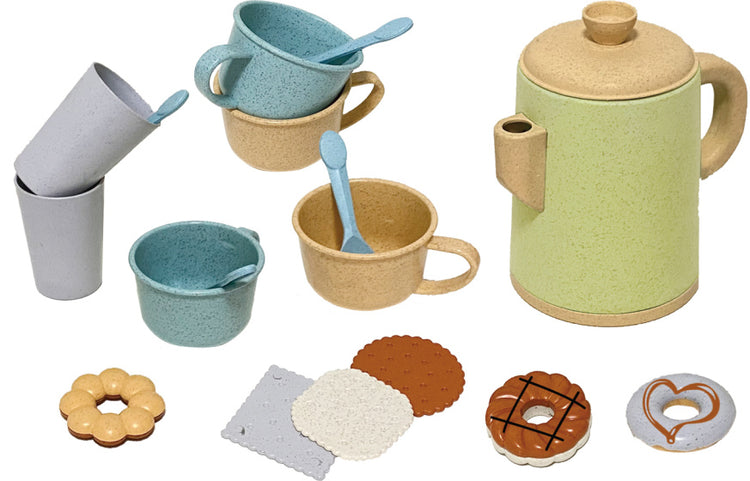 Ensemble de thé de jouets de cuisine avec spécialités jeu de jeu recyclé