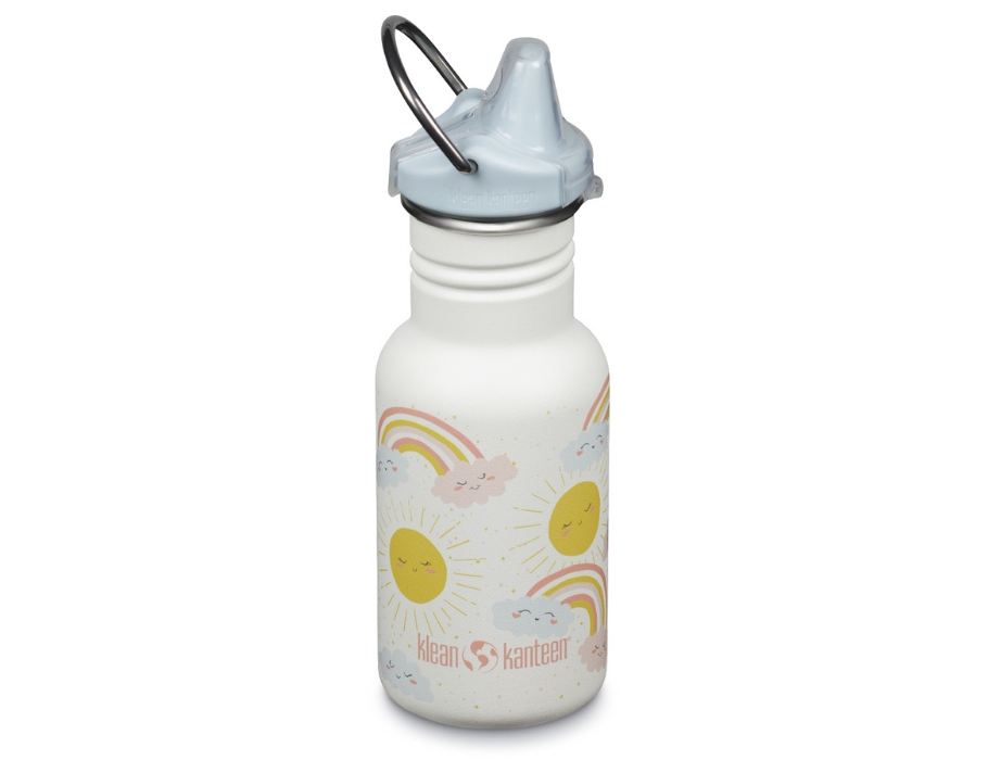 Bouteille de consommation de Klean Kanteen pour enfants avec Sippydop - Rainbows - 355 ml