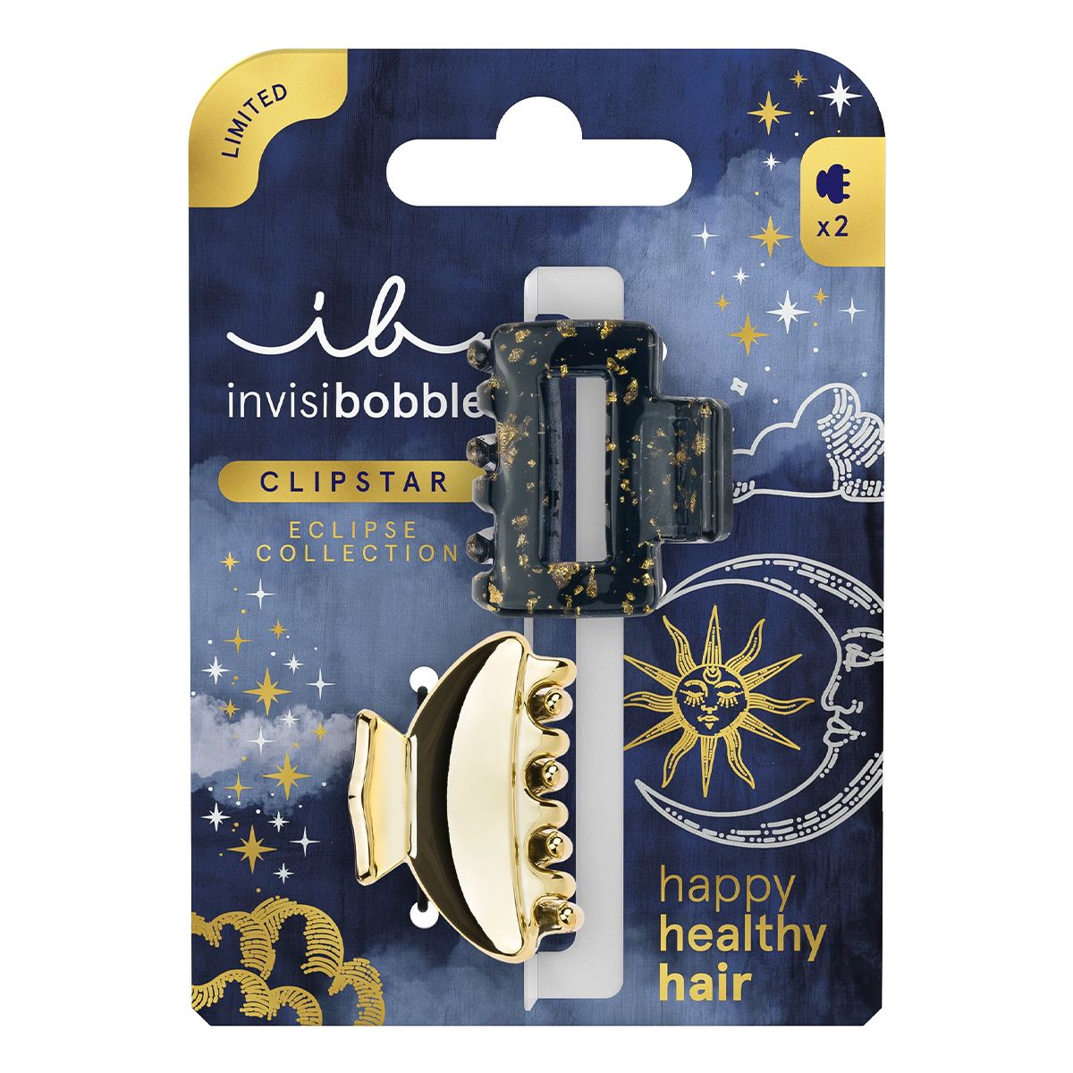 Invisibobble clipstar éclipse lunaire glam 2pcs.