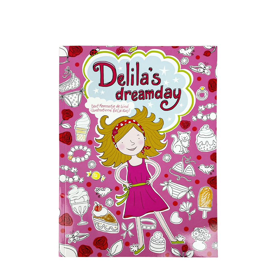 Livre de coloriage Le jour de rêve de Delila en anglais