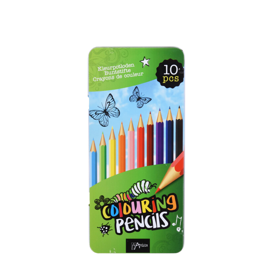 Crayons de couleur en boîte 10 pièces