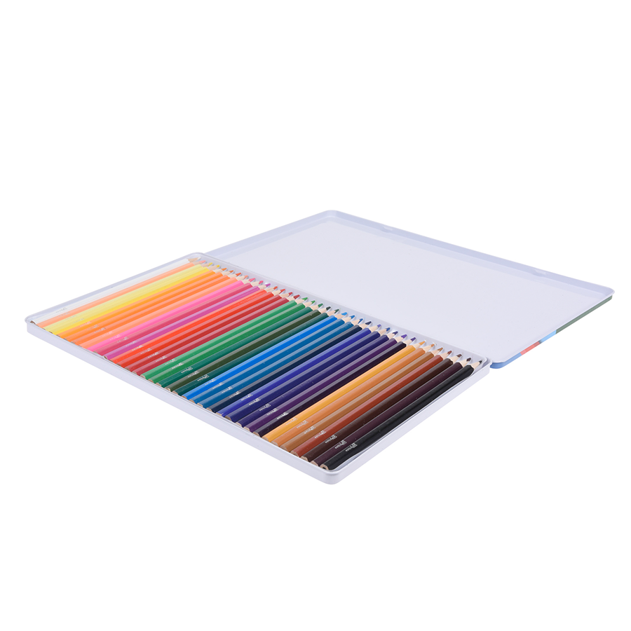 Crayons de couleur en boîte 36 pièces