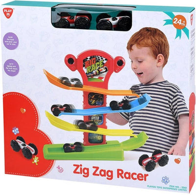 Zig Zag Racer, autoroute avec 2 APO de voiture de course;
