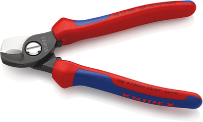 Coupe-câble Knipex 95 12 165 sb | poignées multi-composants | doré | 165mm - 95 12 165 sb