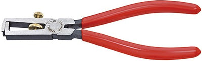 Pince à dénuder Knipex noire atramentisée avec revêtement plastique 160 mm - 1101160