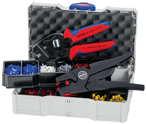 Gamme de ferrules Knipex | avec pince à sertir et pince à dénuder chez systainer | 1 pièce - 97 90 16 - 97 90 16