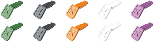 Clips de code couleur Knipex mélange de couleurs 2 | 10 pièces - 00 61 10c v02